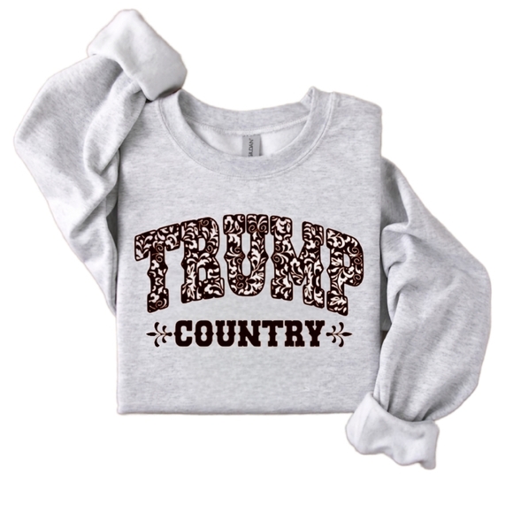 Gildan Tops - Trump country crewneck sweatshirt long sleeve shirt popular cute republican